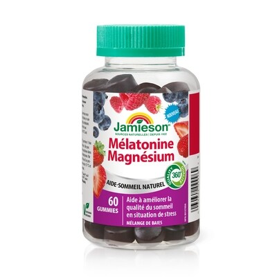 Jamieson Mélatonine magnésium mélange de baies 60 ea, 0,48 $/1ch