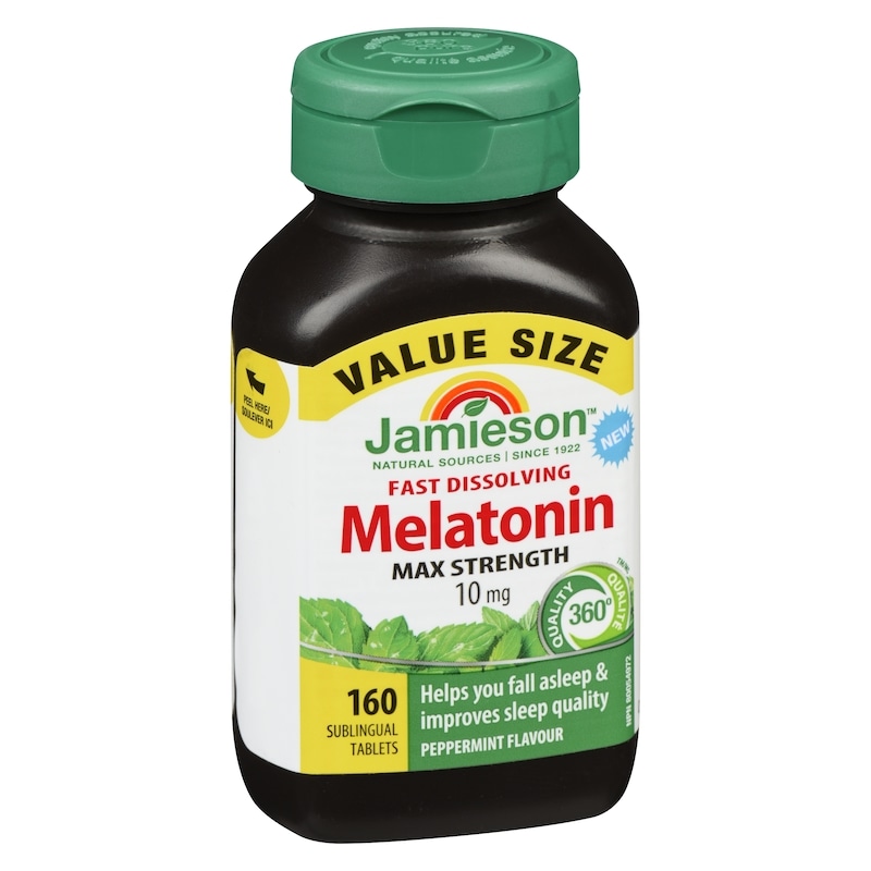 Fast Dissolving Melatonin Max Strength 10 Mg Peppermint Flavour Value Size