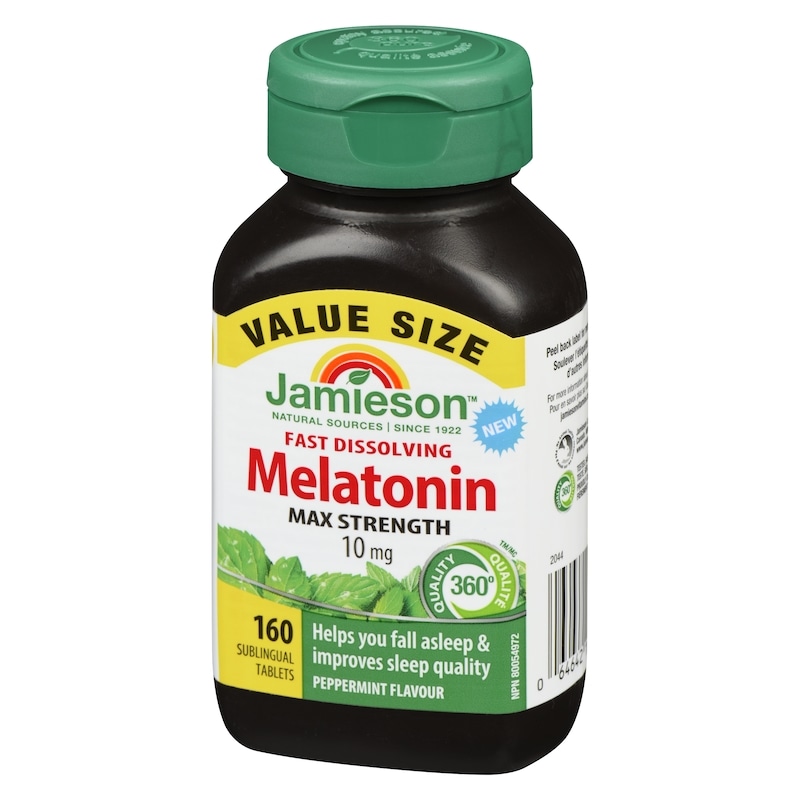 Fast Dissolving Melatonin Max Strength 10 Mg Peppermint Flavour Value Size