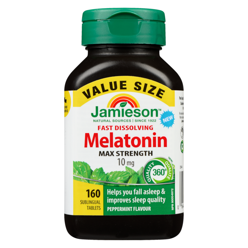 Fast Dissolving Melatonin Max Strength 10 Mg Peppermint Flavour Value Size