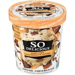 So Delicious Non-Dairy Frozen Dessert Peanut Butter Brownie Cashew Base Limited Edition 500 ml, $1.60/100ml