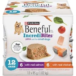 Purina Beneful Incredibites Real Chicken & Salmon Pâté Variety Pack, Wet Dog Food 1.02 kg, $1.18/100g