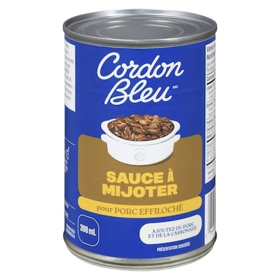 Cordon Bleu Sauce à mijoter pour porc effiloché 398 ml, 0,70 $/100ml