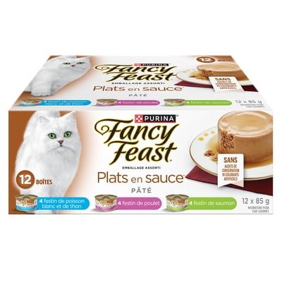 Purina Fancy Feast nourriture humide pour chats pâtés variés emballage assorti 1.02 kg, 0,96 $/100g