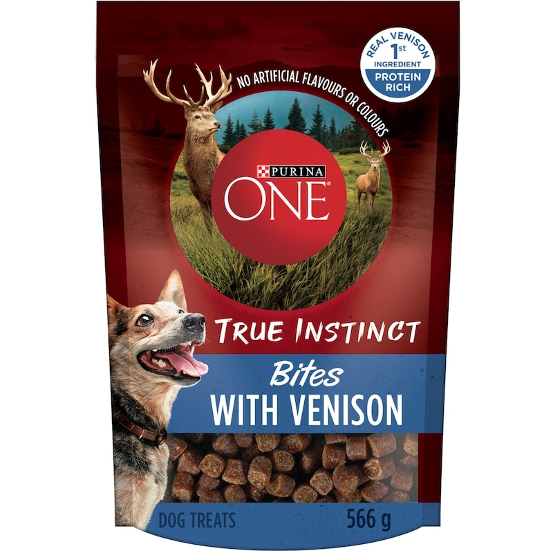 Purina ONE True Instinct Bites Venison, Dog Treats 566 g