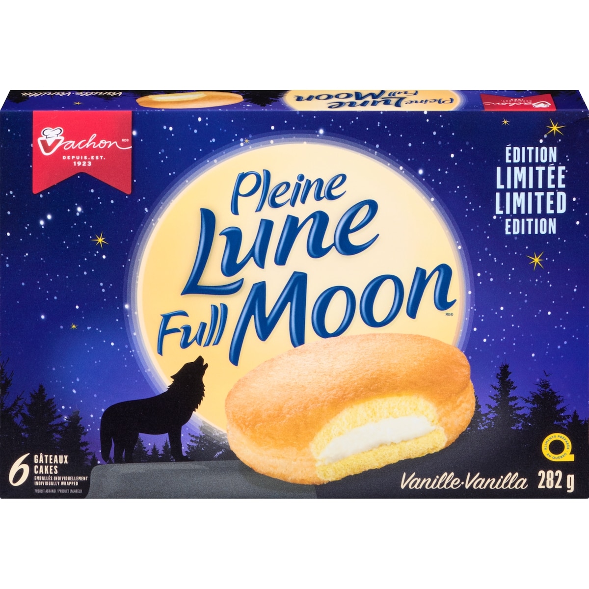 Vachon Pleine lune gâteaux emballés individuellement vanille édition limitée 282 g, 1,95 $/100g