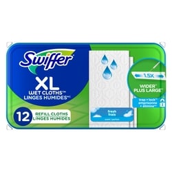 Swiffer Sweep + Mop XL, Wet Pads Refill, Floor Cleaner, Cleaning Cloths, Fresh Scent 12 ea, $0.83/1ea