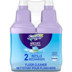 Swiffer Nettoyant pour planchers JetFrais avec le pouvoir de, parfum Frais, paquet de 2, 1,25 L chaque 2.5 l, 0,48 $/100ml