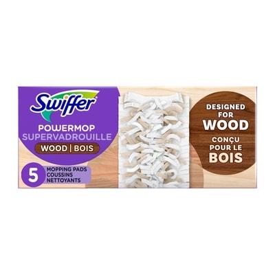Swiffer PowerMop Wood Mopping Pad Refills for Floor Cleaning, 5 count 5 ea, $2.80/1ea