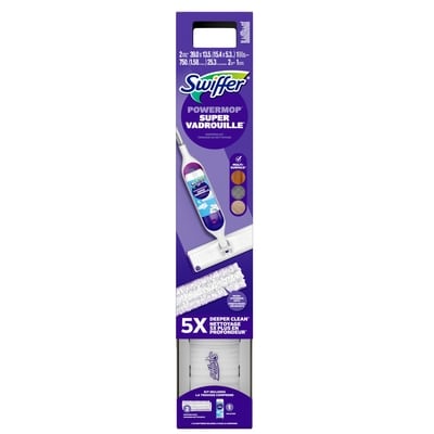 Swiffer Trousse SuperVadrouille multi-surfaces pour le nettoyage des planchers, parfum Frais 1 ea, 44,99 $/1ch