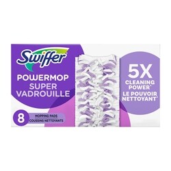 Swiffer Recharges de coussins nettoyants multi-surfaces SuperVadrouille, 8 unités 8 ea, 2,37 $/1ch
