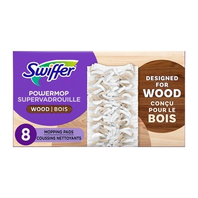 Swiffer PowerMop Wood Mopping Pad Refills for Floor Cleaning, 8 count 8 ea, $2.50/1ea
