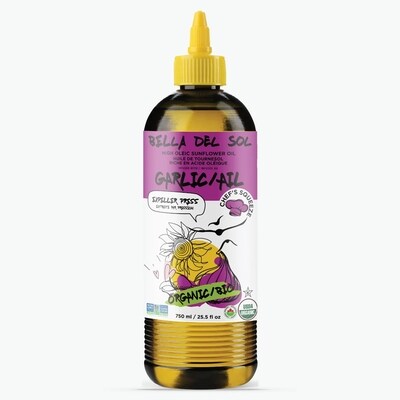 Bella Del Sol Huile de tournesol riche en acide olelque infusee a l'ail 750 ml, 1,13 $/100ml