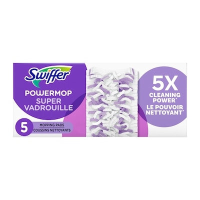 Swiffer PowerMop Multi-Surface Mopping Pad Refills for Floor Cleaning, 5 count 5 ea, $2.80/1ea