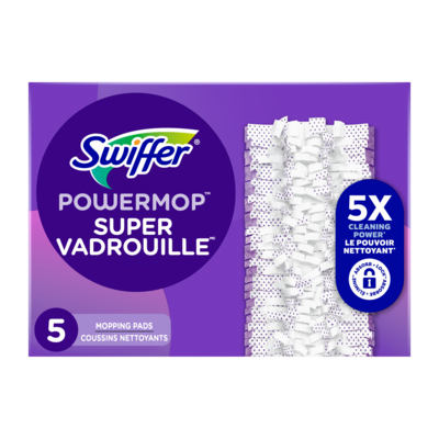 Swiffer PowerMop Multi-Surface Mopping Pad Refills for Floor Cleaning, 5 count 5 ea, $2.50/1ea