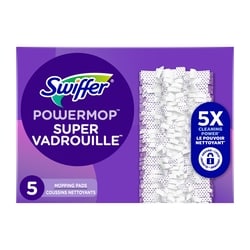 Swiffer Recharges de coussins nettoyants multi-surfaces SuperVadrouille, 5 unités 5 ea, 2,90 $/1ch