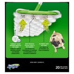 Swiffer Sweeper Pet Heavy Duty Dry Multi-Surface Cloth Refills for