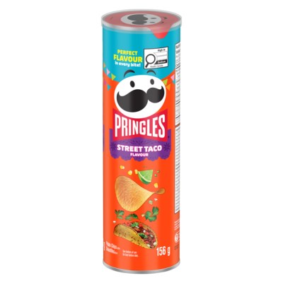 Pringles Potato Chips Street Taco Flavour 156 g, $2.56/100g