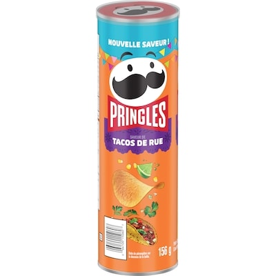 Pringles Croustilles saveur de tacos de rue 156 g, 2,56 $/100g