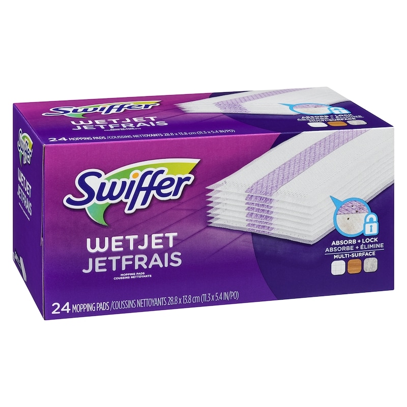 WetJet Spray Mop Multi-Surface Floor Cleaner Pad Refill, 24 count