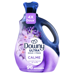 Downy Assouplissant textile liquide Ultra doux et frais, Calme, Lavande et gousse de vanille, 96 brassées 1.92 l, 0,94 $/100ml