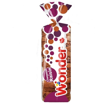 Wonder Cinnamon Bread With Raisins Cinnamon Raisin 600 g, $0.75/100g