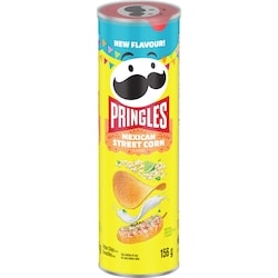 Pringles Potato Chips Mexican Street Corn Flavour 156 g, $2.24/100g