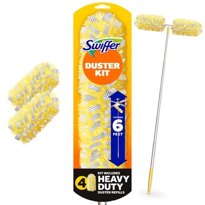Swiffer Dusters Heavy Duty Super Extendable Handle Dusting Kit (1 Handle, 4 Dusters) 1 ea, $22.99/1ea