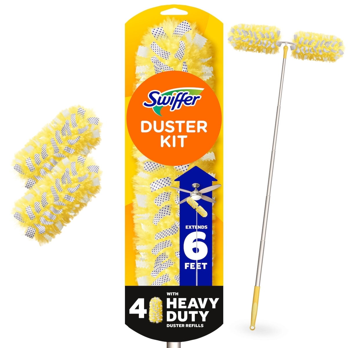Swiffer Dusters Heavy Duty Super Extendable Handle Dusting Kit (1 Handle, 4 Dusters) 1 ea, $25.99/1ea