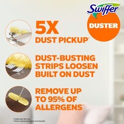 Swiffer Duster Kit with 6 ft Super Extendable Handle, Heavy Duty