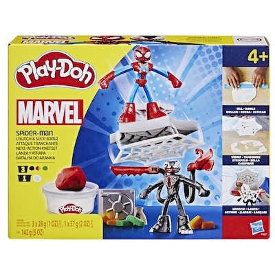 Hasbro Play-Doh Marvel Spider-Man Launch & Slice Battle Playset with 2 Action Figures, Ages 4+ 1 ea, $32.00/1ea