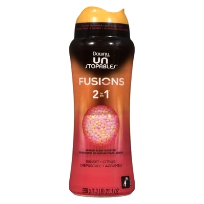 Downy Unstopables Fusions Scent Duos Laundry Scent Booster Beads, Sunset and Citrus Scent, 24hr non-stop freshness with 2 in 1 dual scent laundry scent beads 598 g, $2.84/100g