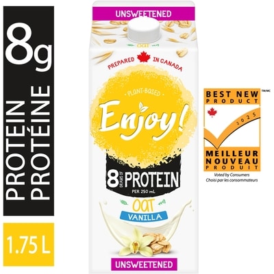 Enjoy! Oat Unsweetened Vanilla Plant-Based Beverage 1.75 l, $0.29/100ml