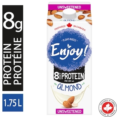 Enjoy! Almond Unsweetened Original Plant-Based Beverage 1.75 l, $0.29/100ml
