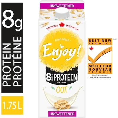 Enjoy! Oat Unsweetened Original Plant-Based Beverage 1.75 l, $0.29/100ml