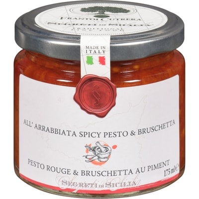 Frantoi Cutrera Segreti Di Sicilia All'arrabbiata Spicy Pesto & Bruschetta 175 ml, $4.85/100ml