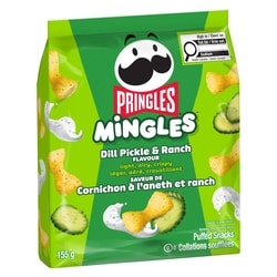 Pringles Puffed snacks, Dill Pickle & Ranch flavour, 155 g, $2.25/100g
