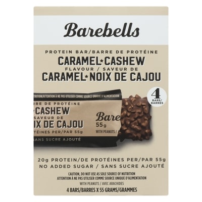 Barre de protéine au caramel et noix de cajou
