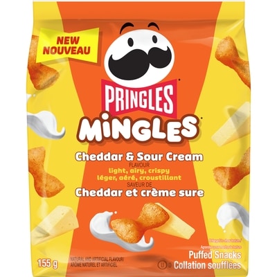 Pringles Mingles Puffed Snacks Cheddar & Sour Cream Flavour 155 g, $3.09/100g