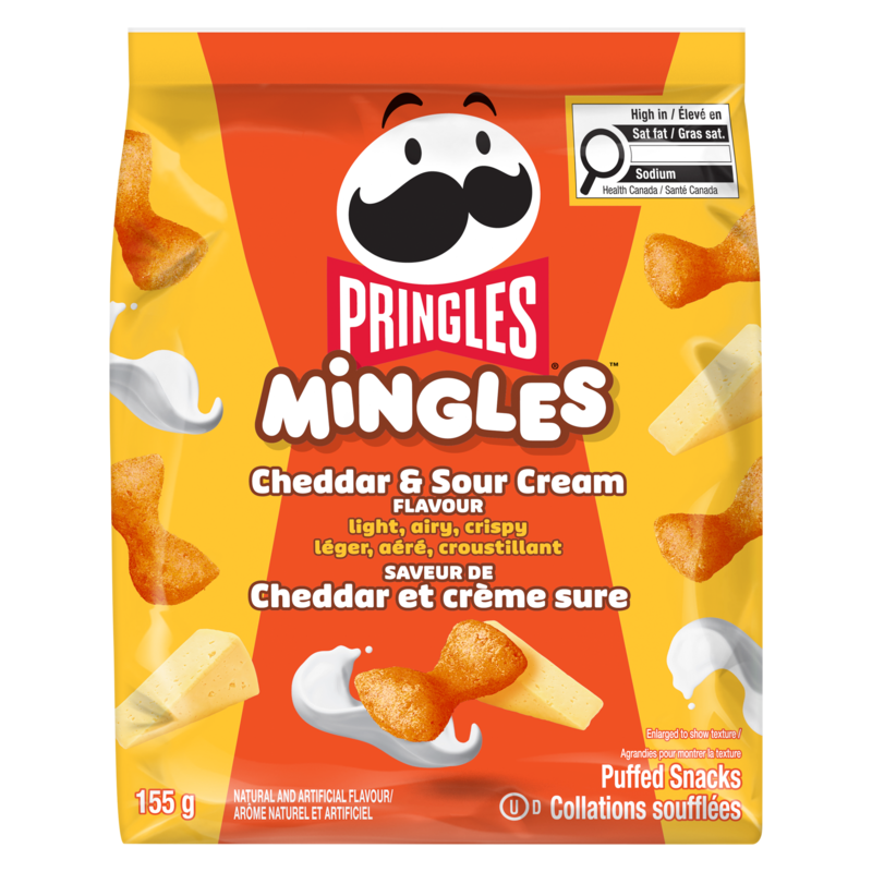 Mingles Puffed Snacks Cheddar & Sour Cream Flavour