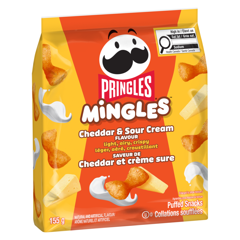 Mingles Puffed Snacks Cheddar & Sour Cream Flavour