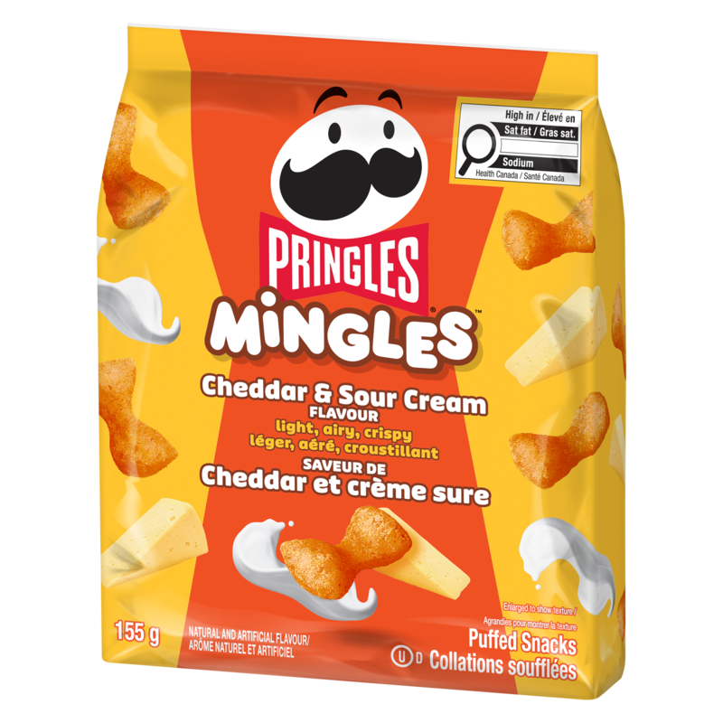 Mingles Puffed Snacks Cheddar & Sour Cream Flavour