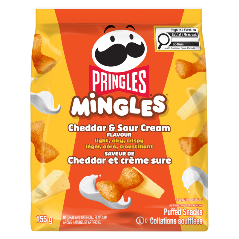 Mingles Puffed Snacks Cheddar & Sour Cream Flavour