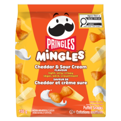 Pringles Mingles collation soufflées saveur de cheddar et crème sure 155 g, 2,25 $/100g