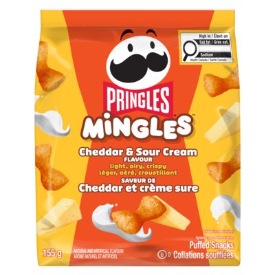 Pringles Mingles collation soufflées saveur de cheddar et crème sure 155 g, 3,09 $/100g