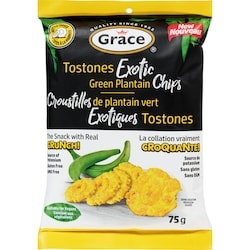 Grace Tostones Exotic Green Plantain Chips 75 g, $4.39/100g