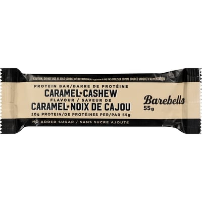 Barebells Barre de protéine saveur de caramel noix de cajou 55 g, 4,35 $/100g