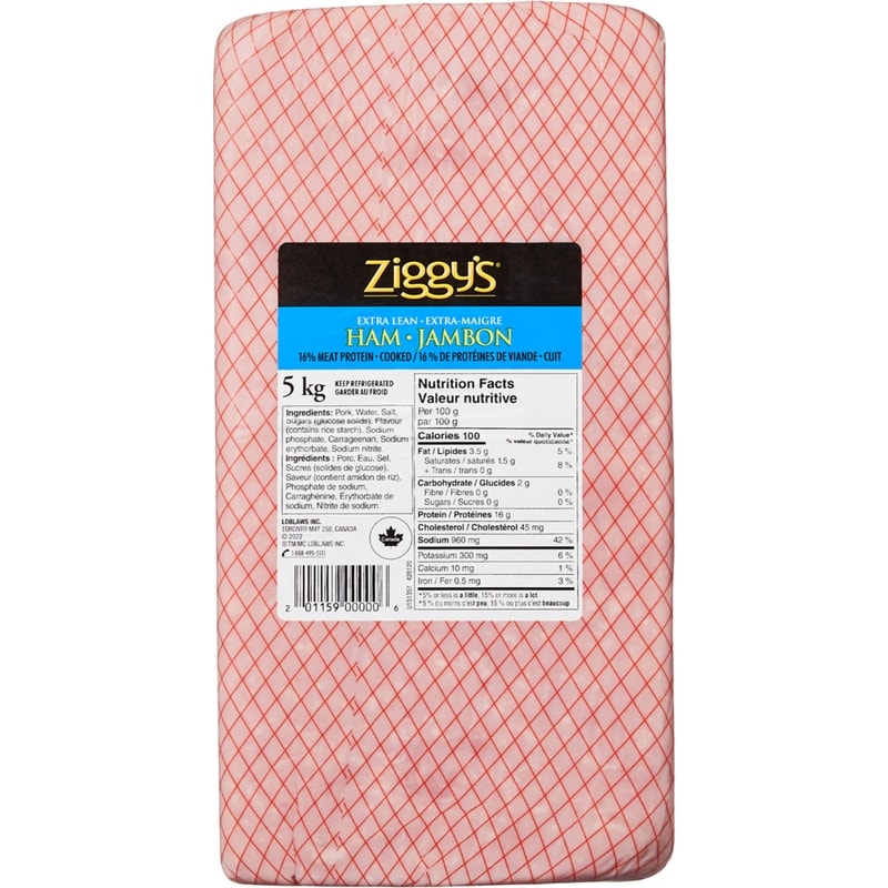 Extra Lean Cooked Ham, Fixed Weight