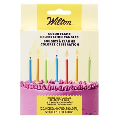 Wilton Bougies à flamme colorée célébration 12 ea, 0,33 $/1ch