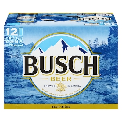 Busch Beer (ID required at pick-up) 12x473.0 ml, $0.48/100ml